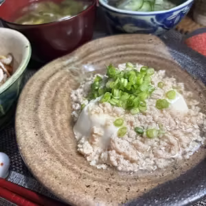 Tofu with Chicken Mince Thick Sauce