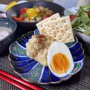 Clams Simmered with Ginger Edamame Potato Salad