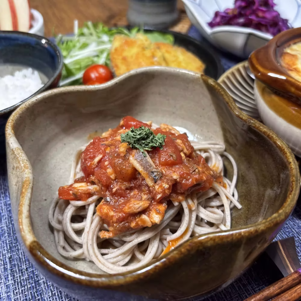 Sardine Tomato Soba