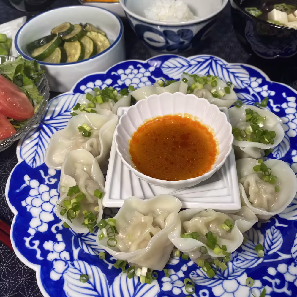Tom Yum Dumplings Soup