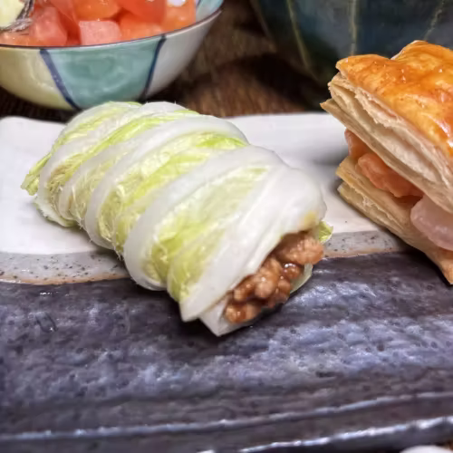 Pork Miso Cabbage Wraps