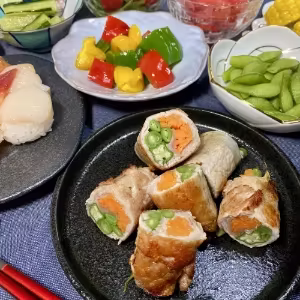 Meat-Wrapped Vegetables