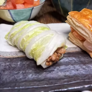 Pork Miso Cabbage Wraps