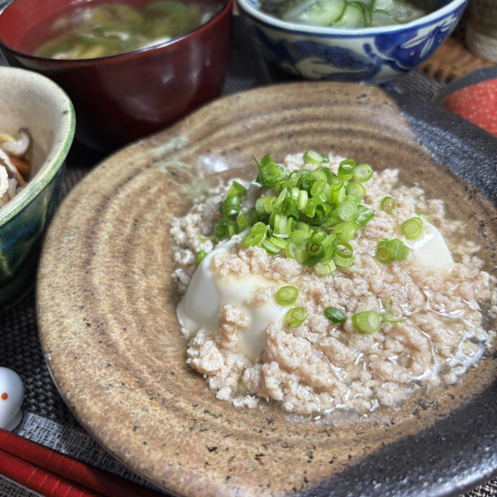 Tofu with Chicken Mince Thick Sauce