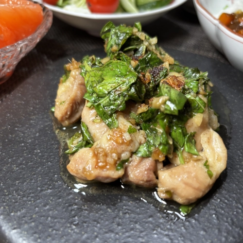 Grilled Chicken with Basil & Anchovy