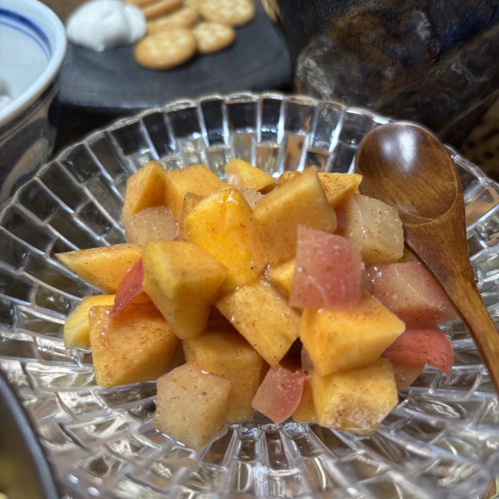 Warm Spiced Apple&Persimmon Compote