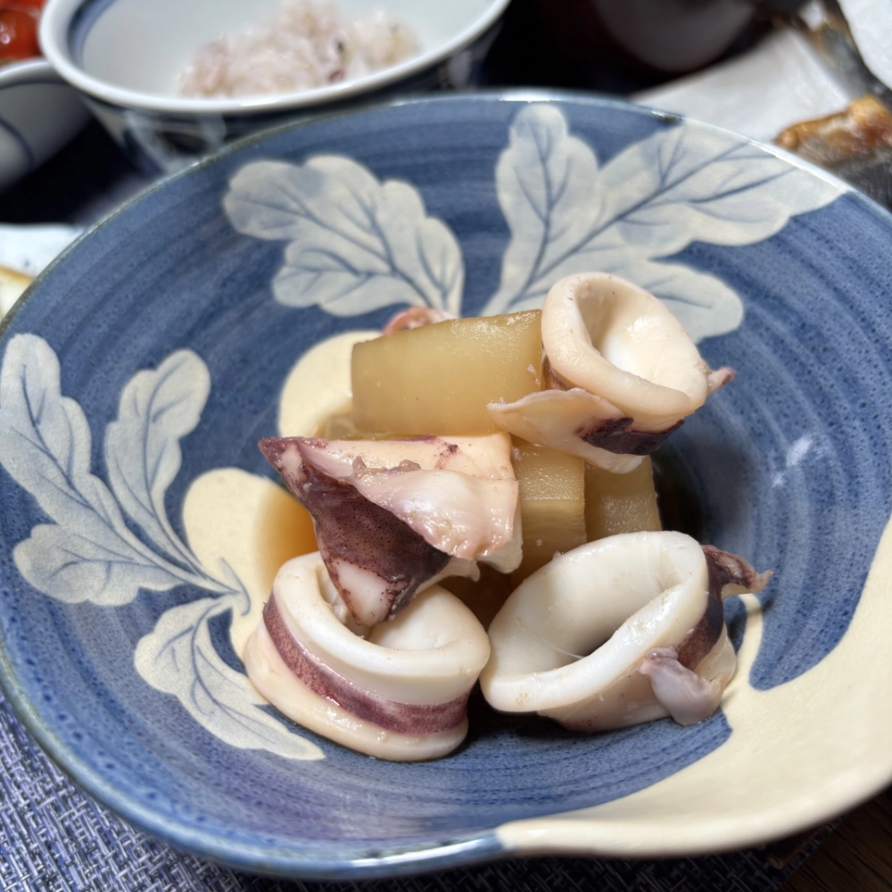 Simmered Squid with Daikon