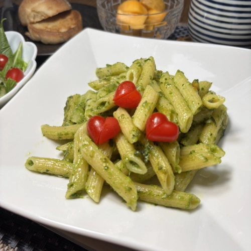 Cheese Basil Sauce Pasta