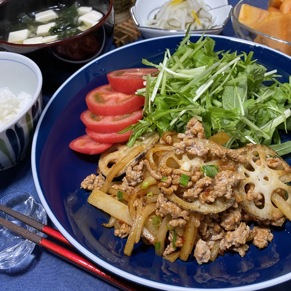 Spicy Stir-Fried Potatoes and Ground Pork