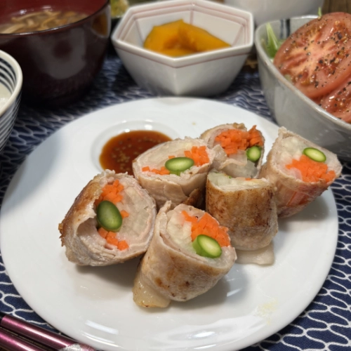 Pork and Vegetable Rolls