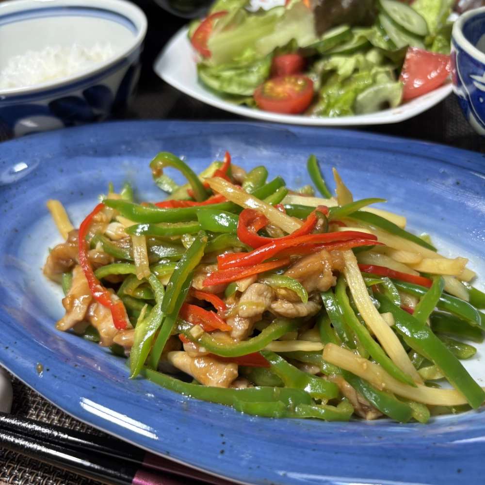 Stir-Fried Shredded Pork with Green Peppers