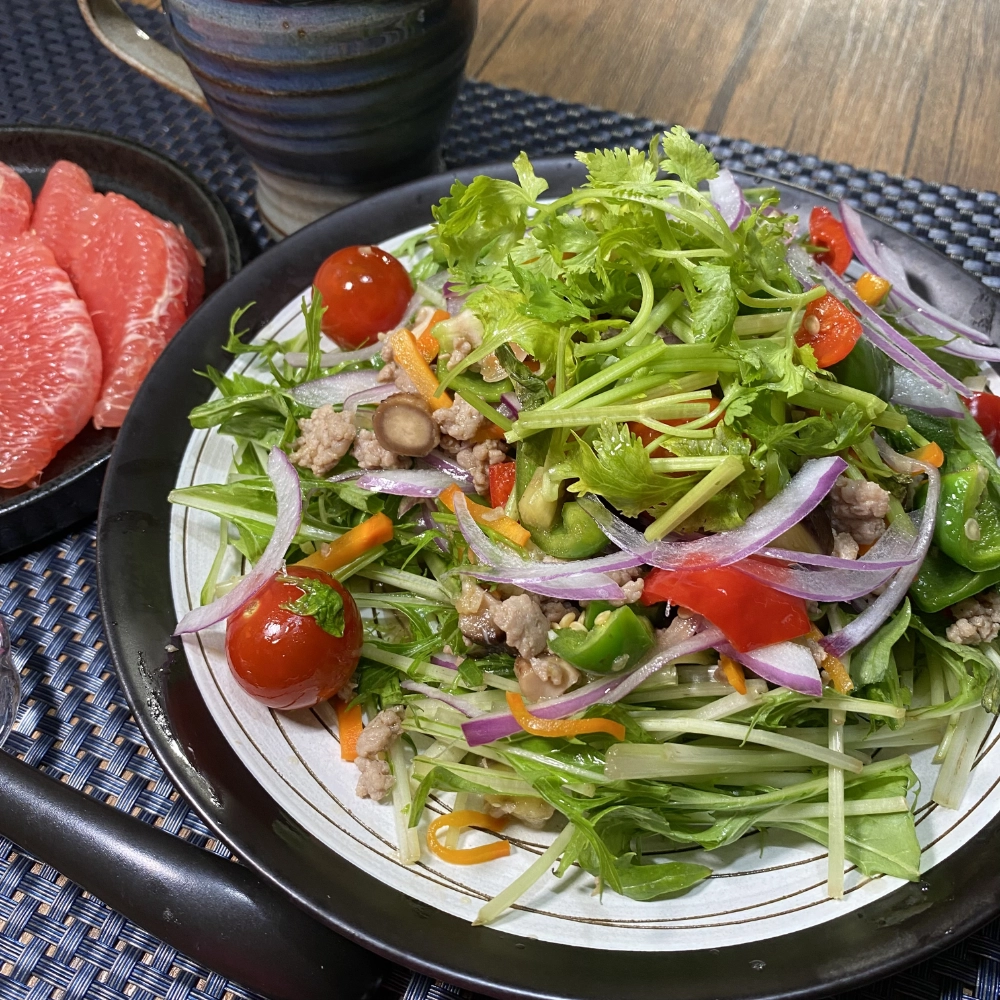 Larb (Thai Spicy Minced Meat Salad)