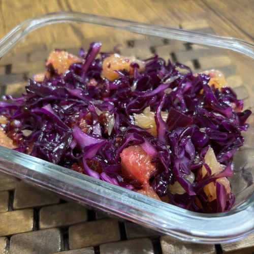 Grapefruit & Red Cabbage Crunch Salad