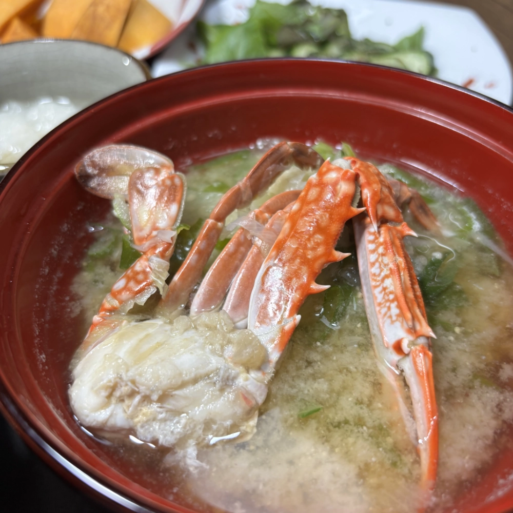 Crab & Leek Miso Soup