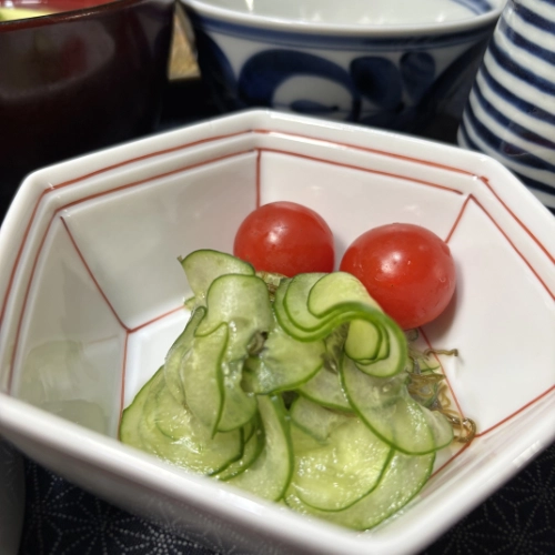 Cucumber & Seaweed Vinegar Salad