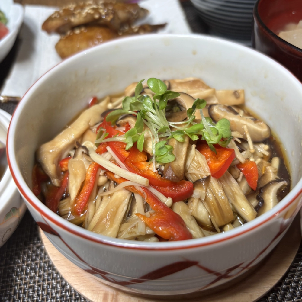 Oyster Sauce Steamed Mushrooms